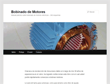 Tablet Screenshot of bobinadodemotores.com